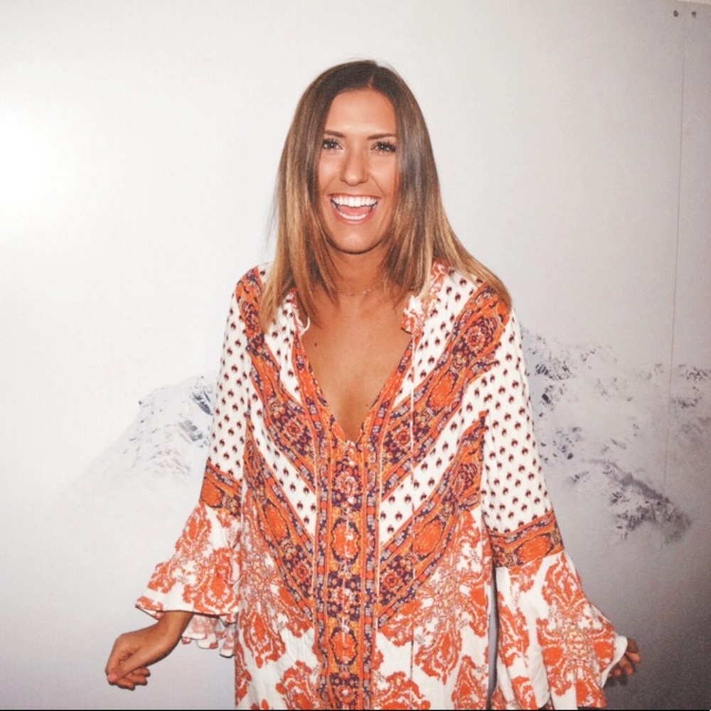 Free People Bell Sleeve Dress